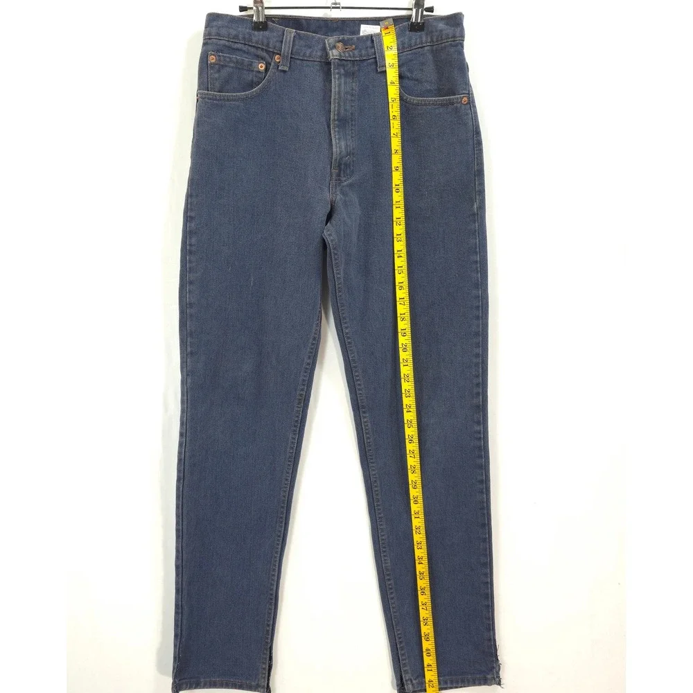 Levi's 550 Relaxed Fit Tapered Leg Blue Jeans Mens 32x34 Vintage USA Made